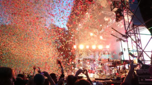 Confetti-kanon op een evenement